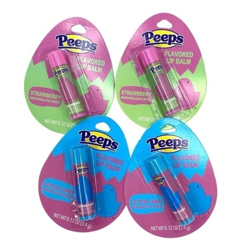 Peeps Flavored Lip Balm Set - Strawberry and Cotton Candy